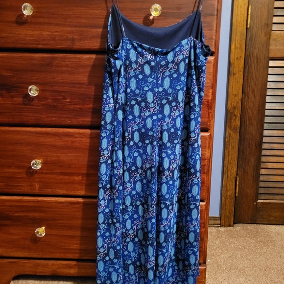 Byer Too! California Blue Diamond Dress Spaghetti Straps Women's Size Medium M - Picture 2 of 9